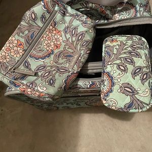 Vera Bradley Softside Work Bag Rolling Suitcase